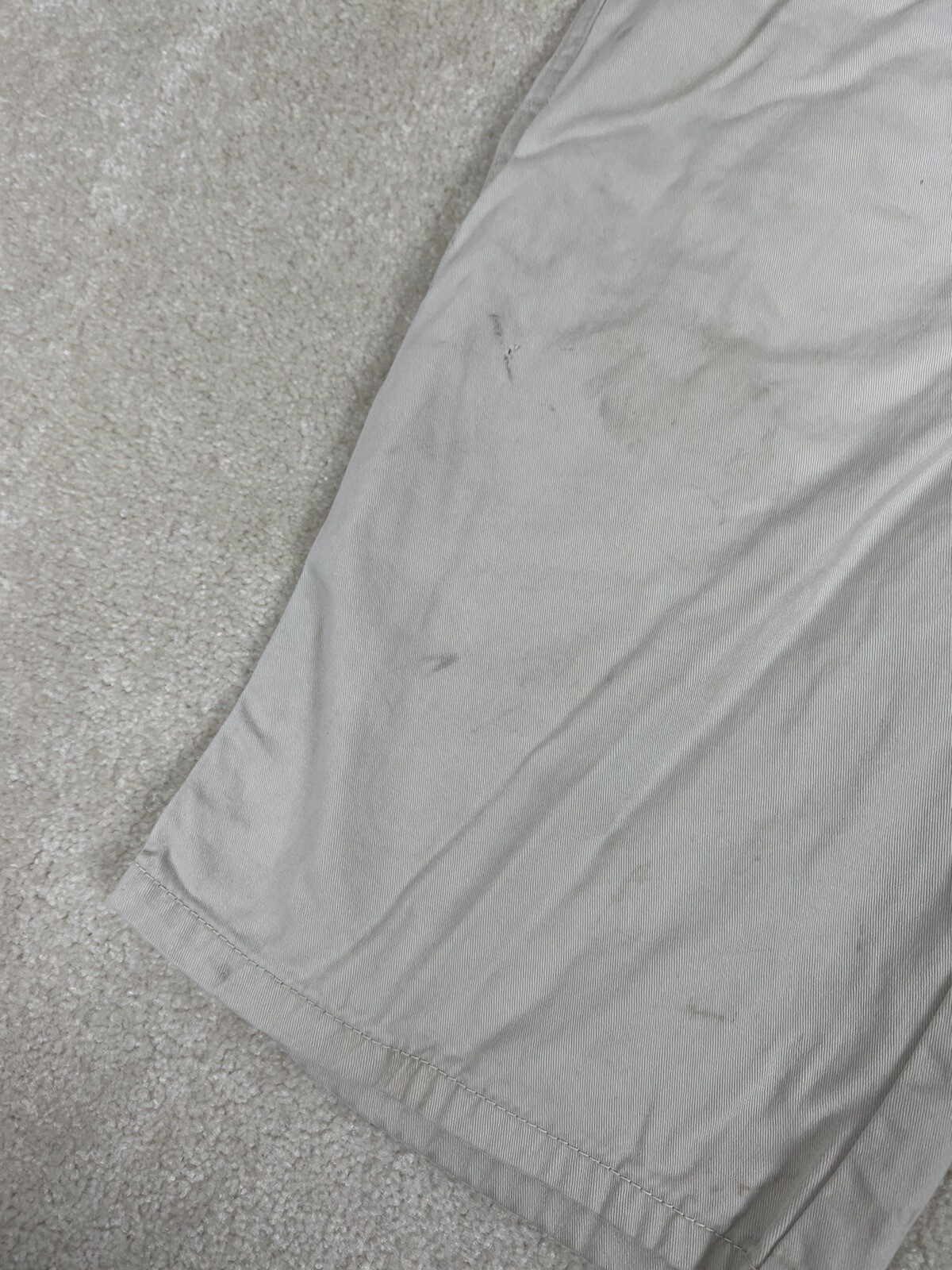 Calvin Klein Shorts Boys 16 Beige Chino Khaki Cotton Flat Front Preppy Casual image 4