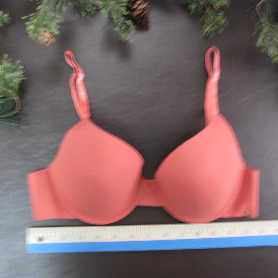 Sutiã Danskin 36C rosa acolchoado com aro fecho ajustável nas costas novo - Imagem 2 de 4