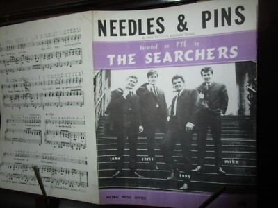 The Searchers - Nadeln & Pins Vintage Noten Jack Nitzsche & Sonny Bono