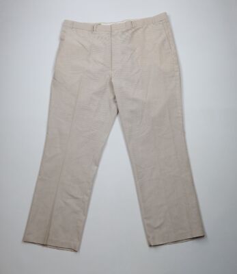 Vintage 90s Streetwear Mens 44x32 Striped Wide Leg Bell Bottoms Chino Pants