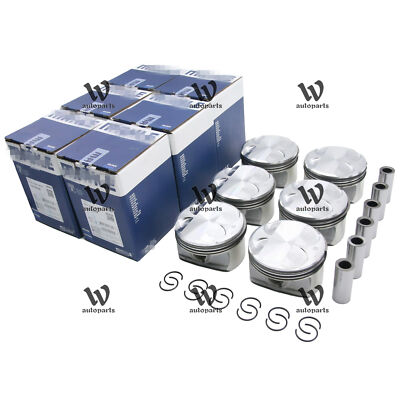 6x Kolben und Ringe Set Mahle 10.7:1 für BMW E82 E88 E90 128i 328i 3.0L N52B30A