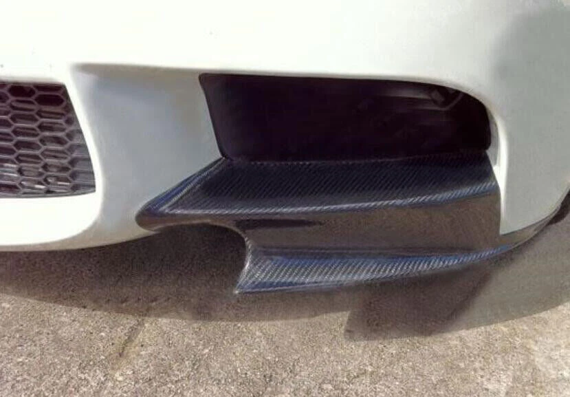 Protector labial divisor parachoques delantero de fibra de carbono seco para BMW M3 E90 2008-2013 Foto 3 de 4