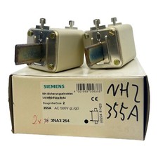 Image of Siemens 3NA3254 NH2 fuse link 355A 500V AC 440V DC pack of 2