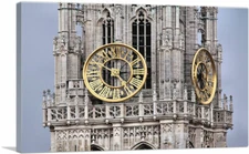 ARTCANVAS Gothic Style Clock Home Decor Canvas Art Print