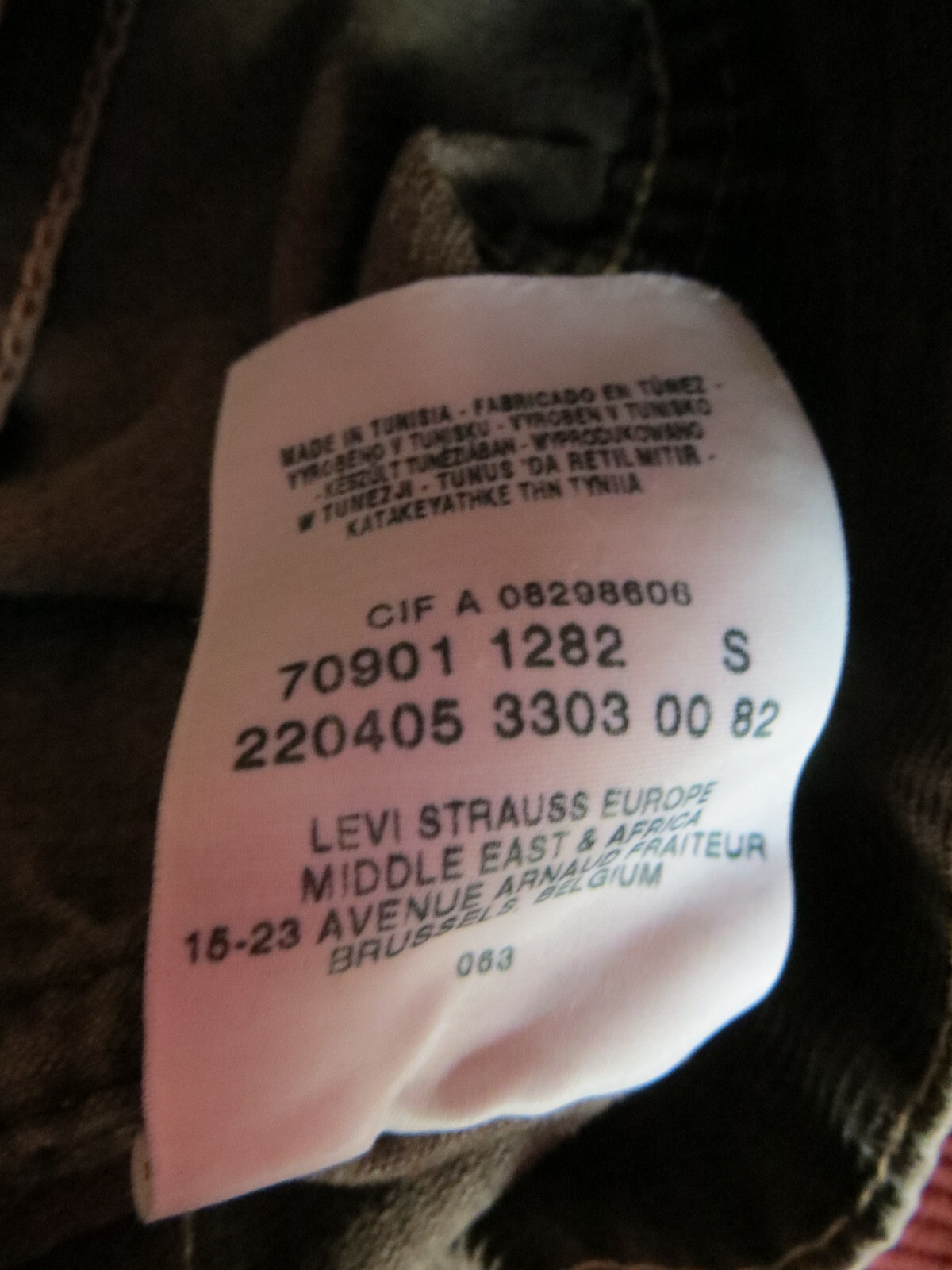 FILA Giacca jeans Levi's 70901 Type 1 Cord taglia S marrone vintage giacca di velluto serie CULT!