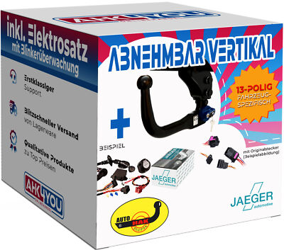 AHK for Jeep Grand Cherokee 13-21 vertikal abnehmbar + 13-polig E-Satz SPEZ