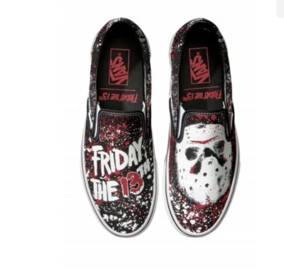 VANS x Friday The 13th Slip-On Jason Voorhees 9 Men 10.5 Women