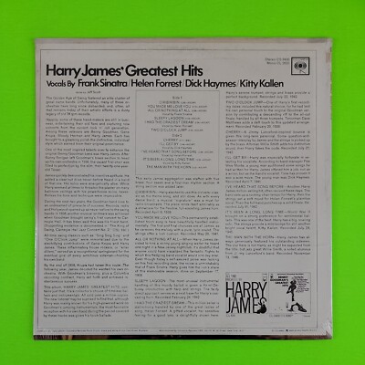 Harry James Greatest Hits Vinyl LP Record Columbia CS 9430 Frank