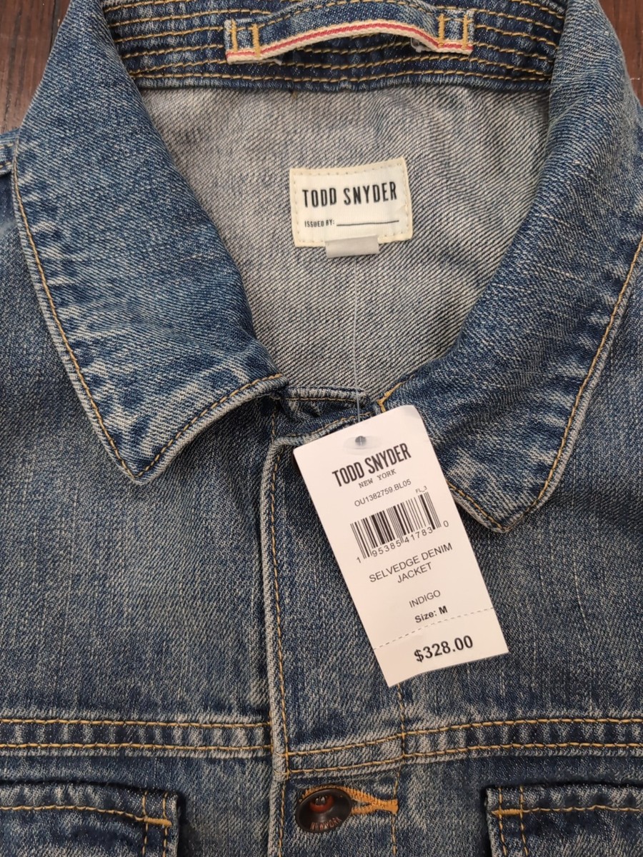 Todd Snyder SELVEDGE Crop DENIM JACKET IN WORN WASH Medium 
