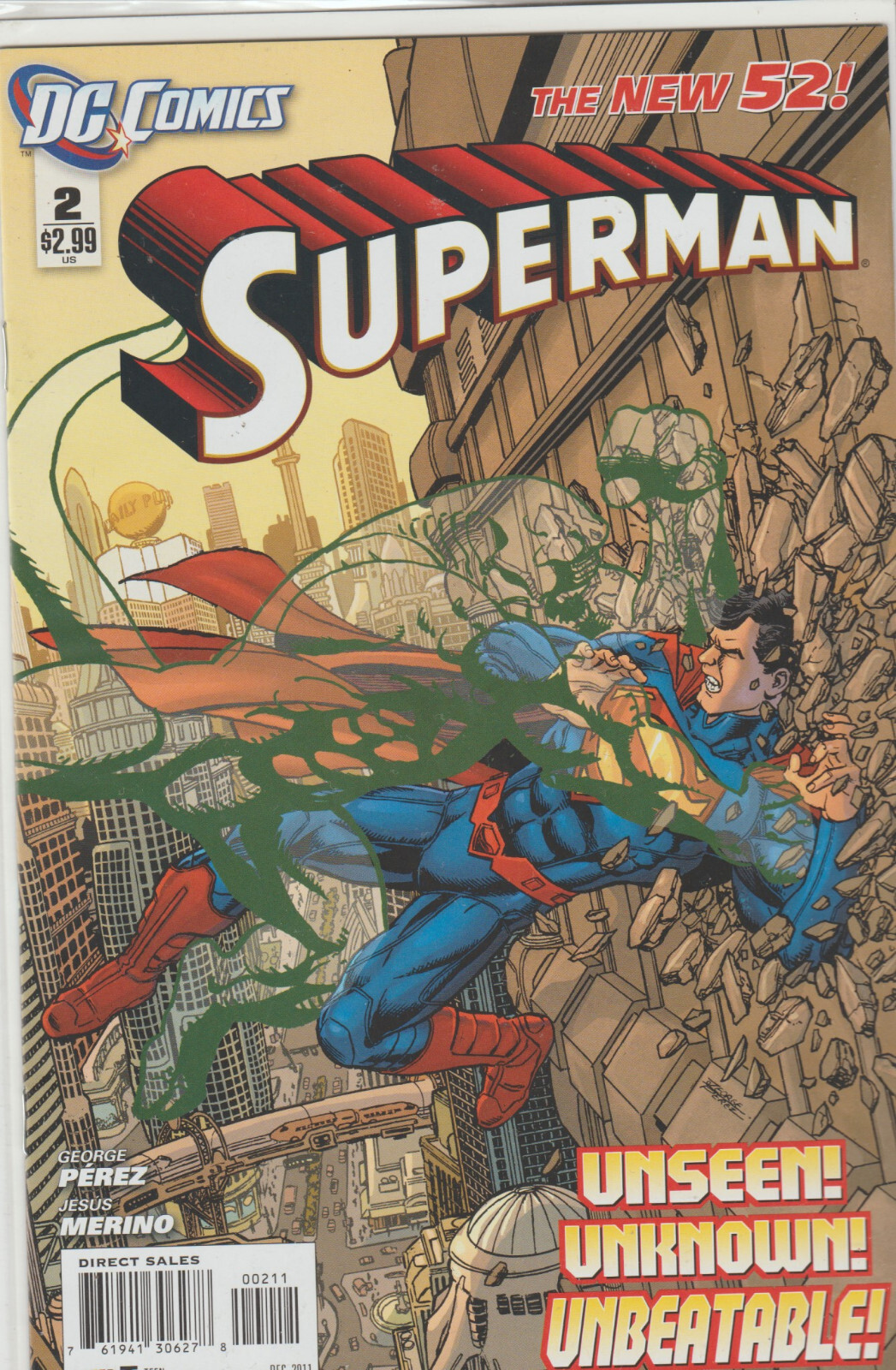DC COMICS SUPERMAN #2 NOVEMBER 2011 NEW 52 1ST PRINT NM