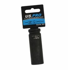 19MM Impact Socket 1/2" Drive US Pro 6 Point Metric Deep Nut Ratchet Tool Bergen