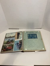Vintage POSTCARD Calendar ALBUM - 60+ Trains Locomotives Transport France Dutch