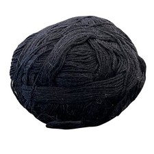 Black Cotton Yarn Ball For Knitting Crochet Projects 100 Cotton Material
