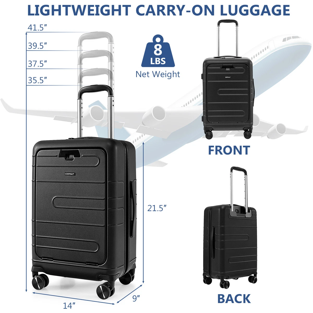 20 Inch Carry On Suitcase