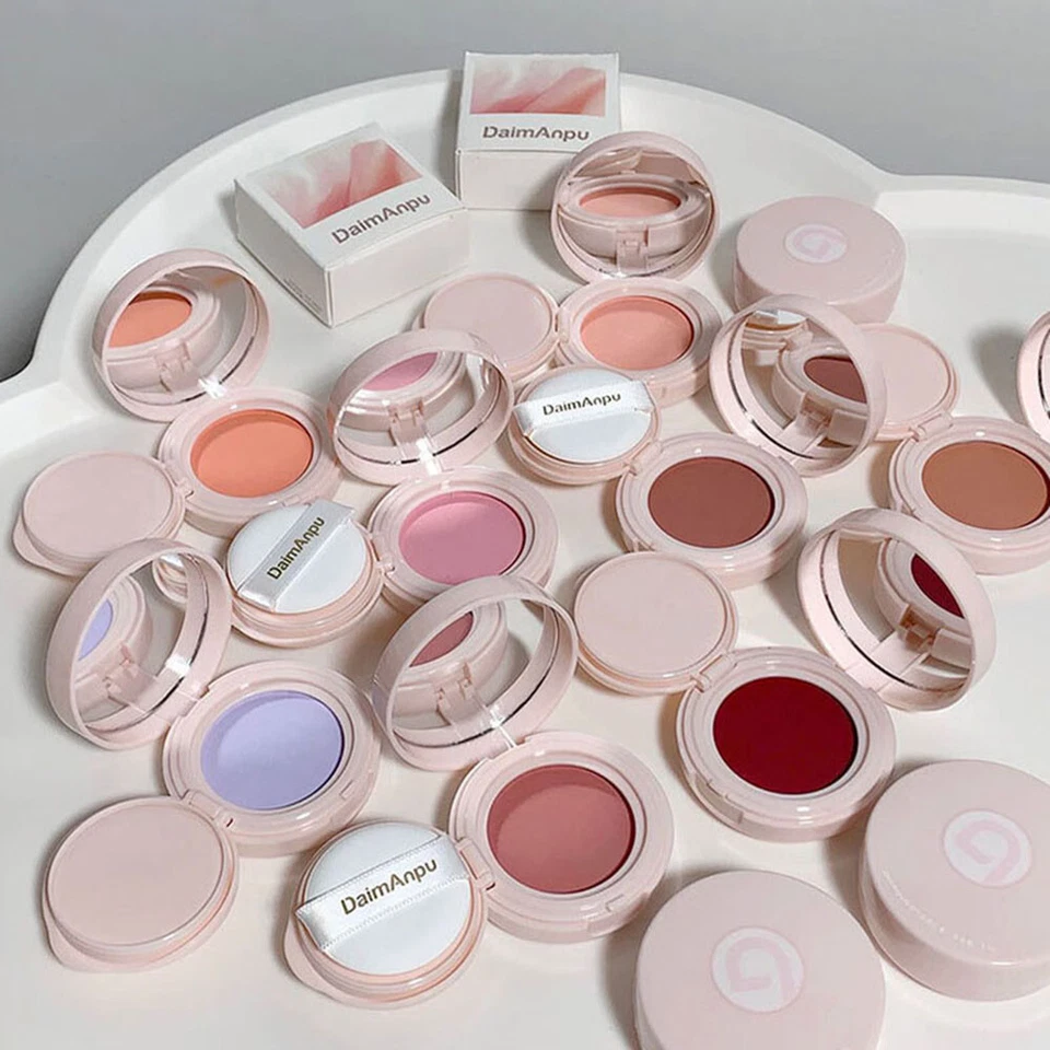 Makeup Cosmetics Matte Rouge Monochrome Powder Blusher Air Cushion Blushe - Image 4 of 4