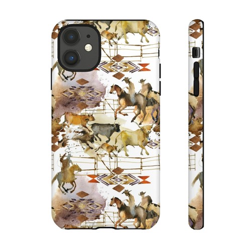 Cowboy Phone Case - Western, Wild West, Vintage Watercolor Print, Horses, Cattle - Picture 29 of 48