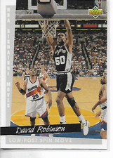 1993-94 Upper Deck David Robinson Signature Moves Card