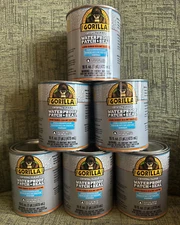 SIX (6) Gorilla Waterproof Patch & Seal Liquid Rubber Sealant CLEAR 16 OZ 1 PT