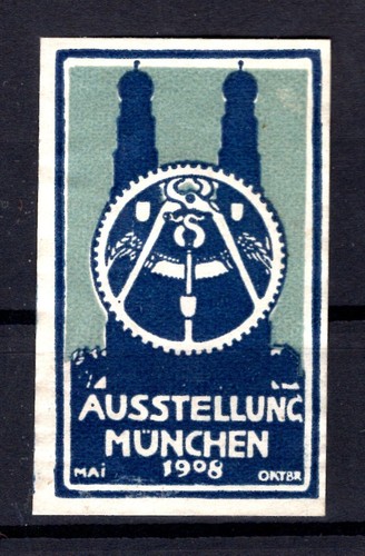 Dr-Germany 1908 Cartoon for Exhibition Crafts MNH Unstamped (80018