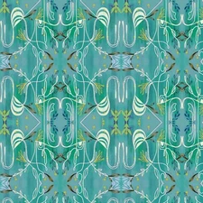 Benartex True Colors by Danielle Duer 16489 84 Turquoise Modern Lace Cotton