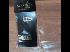 US. Army Officer New U.S. Collar Devices (Pair) No-Shine  Heraldry Certif. #S-38