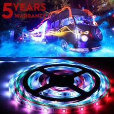 5m 12V LED Strip Lights TV Back Light 2835 RGB Colorful with 24Key Remote US