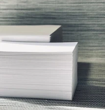 100 Pcs Blank White Business Cards 2x3.5 in Thick Cardstock 100# 270gsm