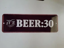 BEER 30 man cave garage 4x12 Metal Wall Sign
