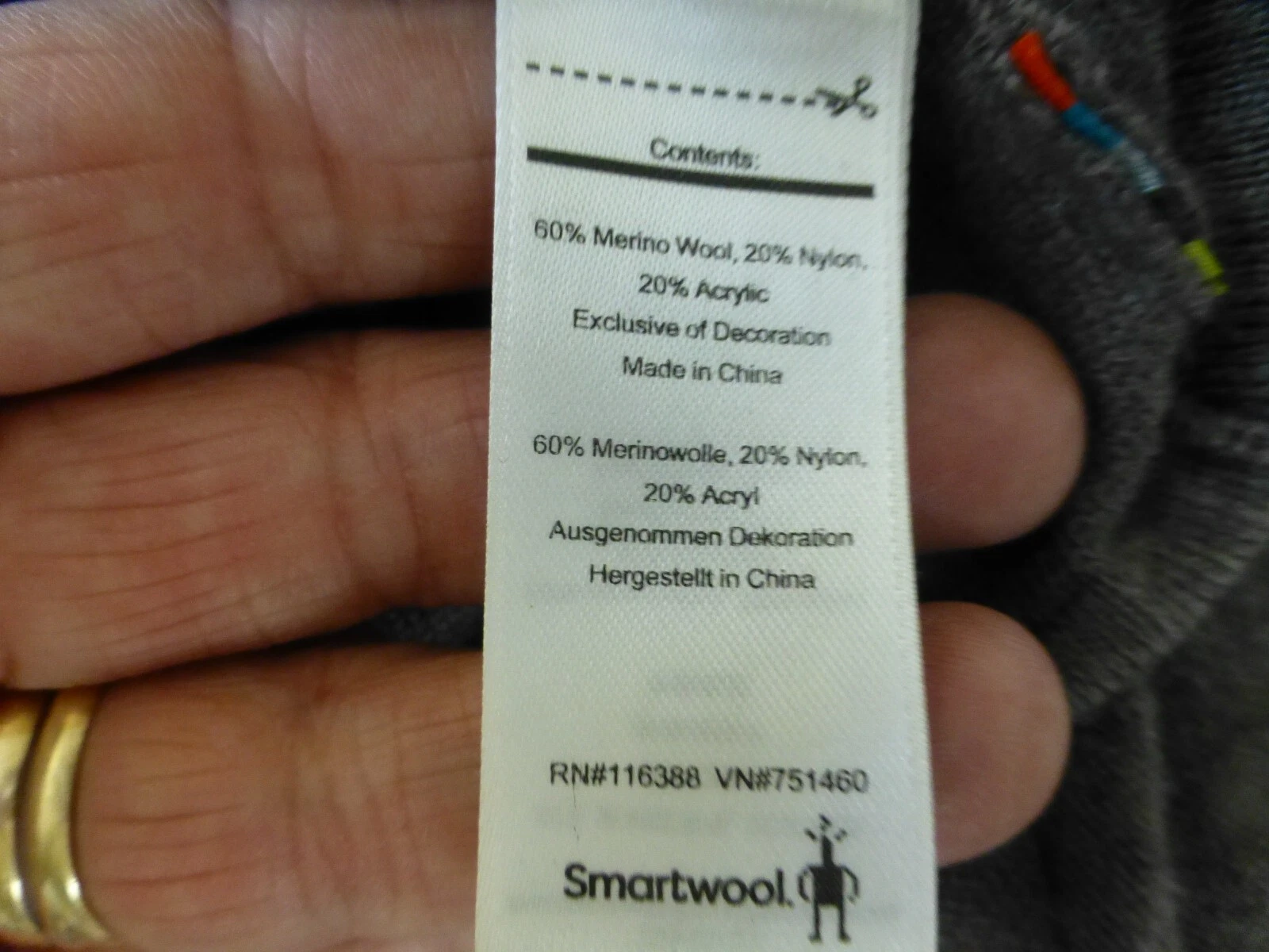 smartwool crew neck long sleeve merino wool blend contrast stitch sweater