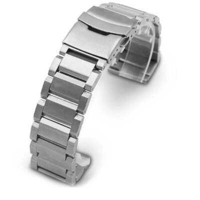 Steel and Leather Replacement Watch Band Fits Citizen AT0810-12E