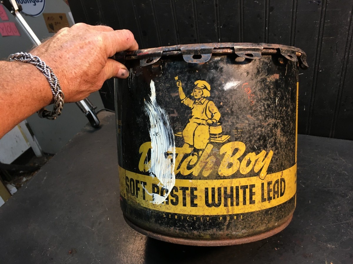 Rare Vintage Antique DUTCH BOY Soft Paste Paint White Lead 25lbs