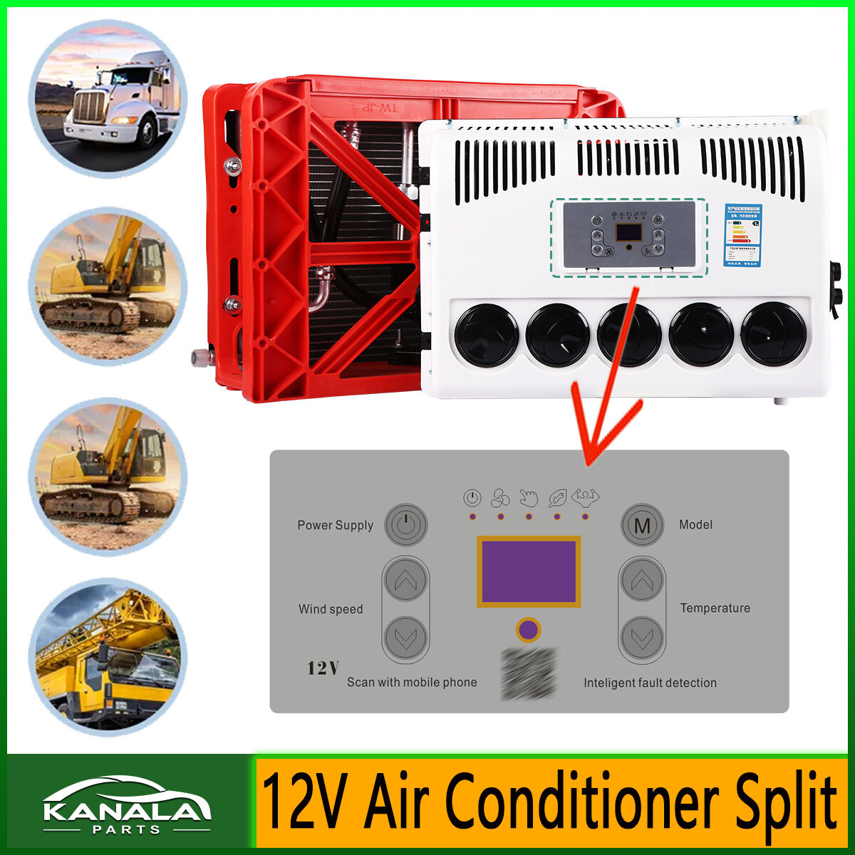 12V Truck Split AC with QR Code Detection Issue
