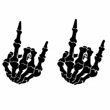 Skull Finger Coolest Decal Car Side Body Window Door Graphics Vinyl Stickers DIY