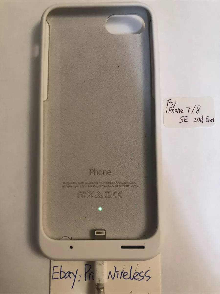 Apple Genuine Smart Battery Case For iPhone 7/8/SE 2nd 3rd - White New Condition
