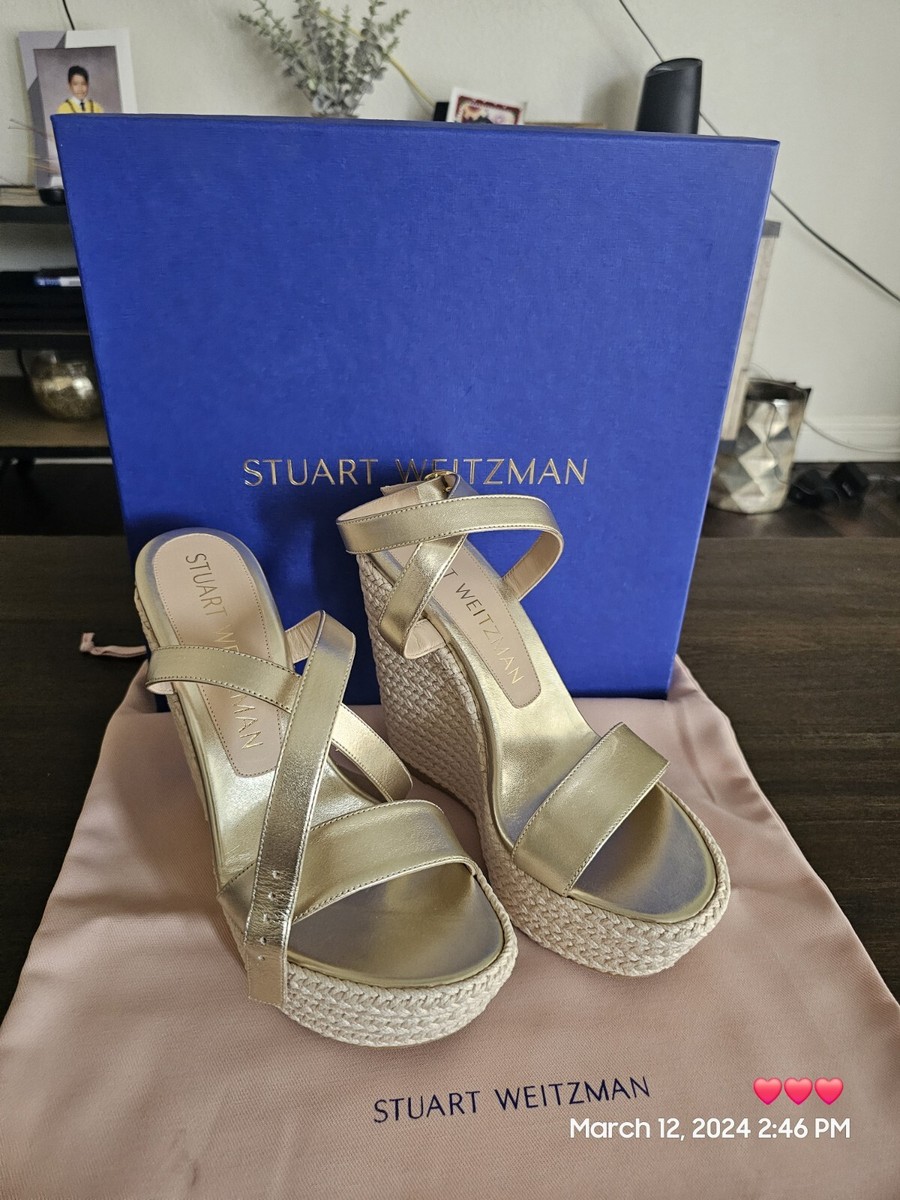 美品！STUART WEITZMAN サンダル スエード 6(23cm)ウエッジ 美品！STUART WEITZMAN サンダル スエード 6(23cm)ウエッジ