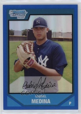 2007 Bowman Chrome Prospects Blue Refractor /150 Gabriel Medina #BC87 f0v