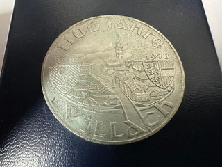 2 Stück Silbermünze 100 Schilling 1100 Jahre Villach 1978 Österreich