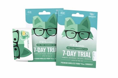 Mint Mobile 2 Pack 7 Day Trial SIM Kits Brand New Sealed Unlocked GSM 