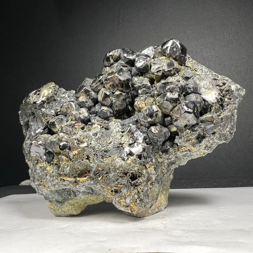 674Gr Like A Animal Raw Cluster Sphalarite,Chalcopyrite Partly Polished Crystal - Picture 13 of 24