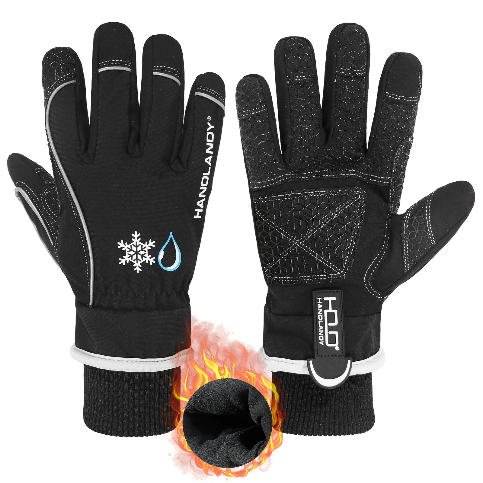 HANDLANDY Waterproof Insulated Work Gloves,Winter Gloves
Opens in a new window or tab