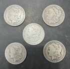 Lot of (5) Morgan Silver Dollar Coins 1899-O 1899-S 1900-O 1901-O 1901-S Loc#O24