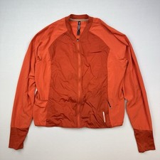 REI Co Op Jacket Womens Medium On The Trail Run Full Zip 144115 Red Stretch