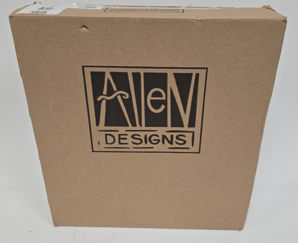 Brand New Allen Designs Studio Wall Clock: Vintage Red Mixer