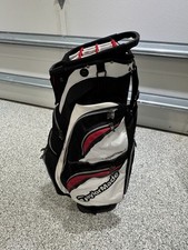 TaylorMade Juggernaut 14 Way DividerWhite Red Black Golf Cart Bag