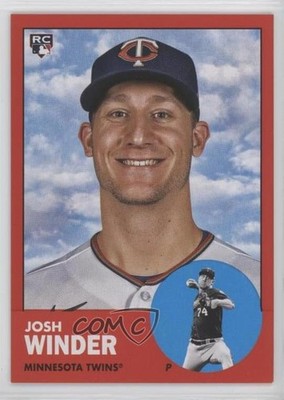 2022 Topps Archives 1963 Topps Design Red 18/75 Josh Winder #84 Rookie RC s5j