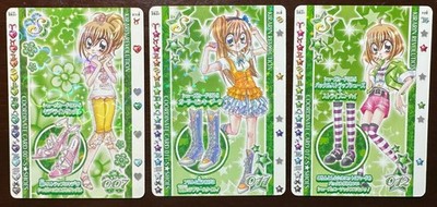 Kirarin Revolution Card 3pcs Set Shoes Stage Millefeui Arcade 2007 Rare Jap #003