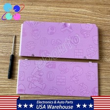 Top and Bottom Battery Cover Housing Shell Case For Nintendo New 3DS 2015 Pink