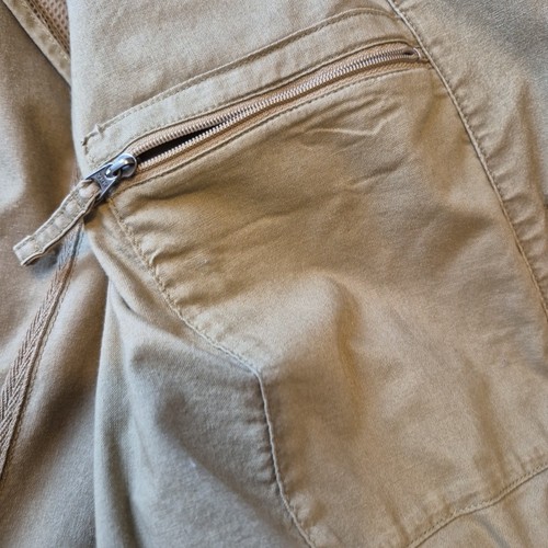 LL Bean Jacket Mens Size 40 Short Tan Casual Wear Half Button Pockets - Picture 11 of 22