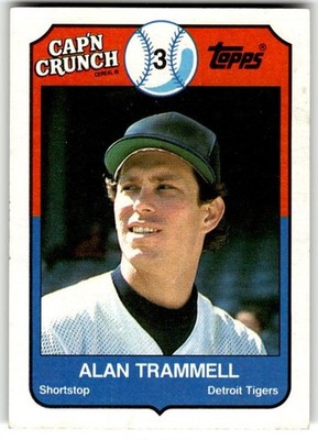1989 Topps Cap'n Crunch #12 Alan Trammell