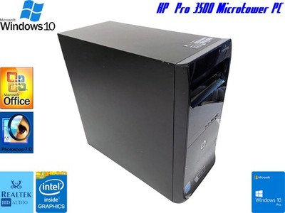 HP Pro 3500 Microtower PC: Pentium G2120 @3.1GHz. 8GB RAM [Windows 10 22H2 Pro]